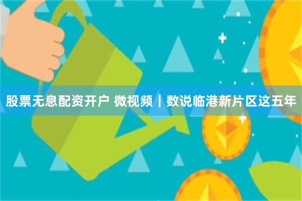 股票无息配资开户 微视频｜数说临港新片区这五年