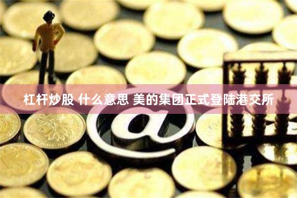杠杆炒股 什么意思 美的集团正式登陆港交所