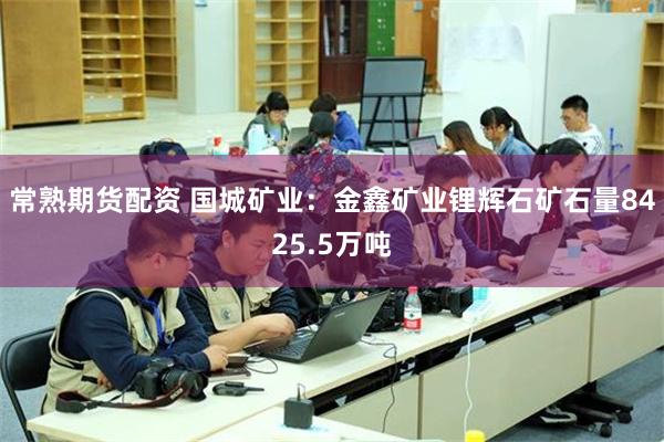 常熟期货配资 国城矿业：金鑫矿业锂辉石矿石量8425.5万吨