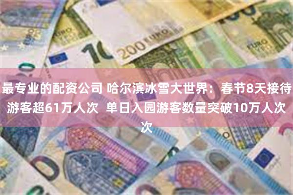 最专业的配资公司 哈尔滨冰雪大世界：春节8天接待游客超61万人次  单日入园游客数量突破10万人次