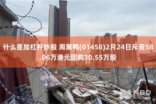 什么是加杠杆炒股 周黑鸭(01458)2月24日斥资58.06万港元回购30.55万股