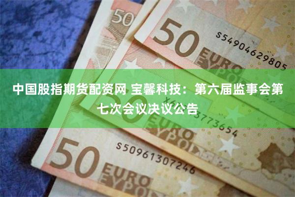 中国股指期货配资网 宝馨科技：第六届监事会第七次会议决议公告