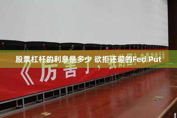 股票杠杆的利息是多少 欲拒还迎的Fed Put