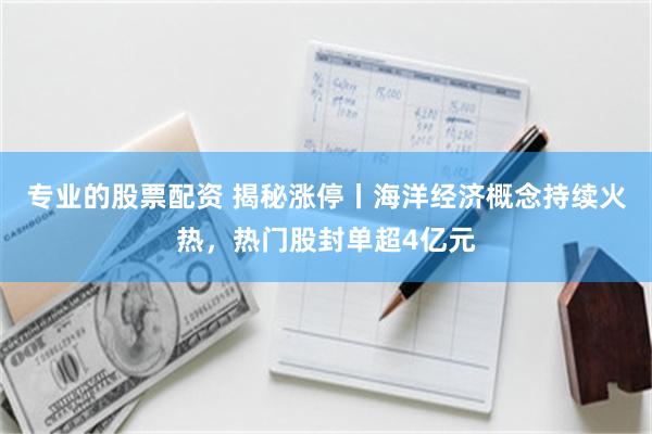 专业的股票配资 揭秘涨停丨海洋经济概念持续火热，热门股封单超4亿元