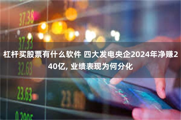 杠杆买股票有什么软件 四大发电央企2024年净赚240亿, 业绩表现为何分化