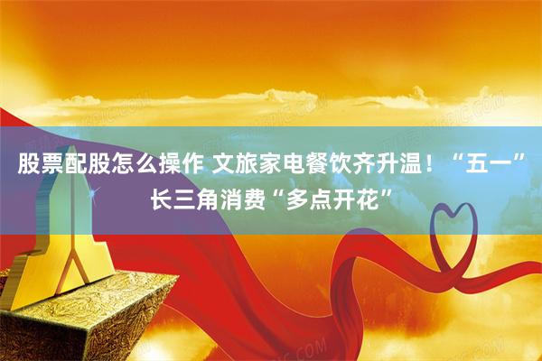 股票配股怎么操作 文旅家电餐饮齐升温！“五一”长三角消费“多点开花”