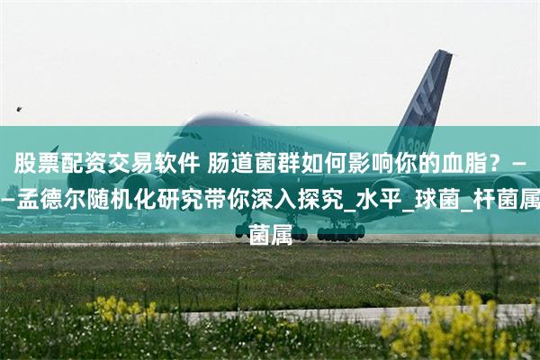 股票配资交易软件 肠道菌群如何影响你的血脂？——孟德尔随机化研究带你深入探究_水平_球菌_杆菌属